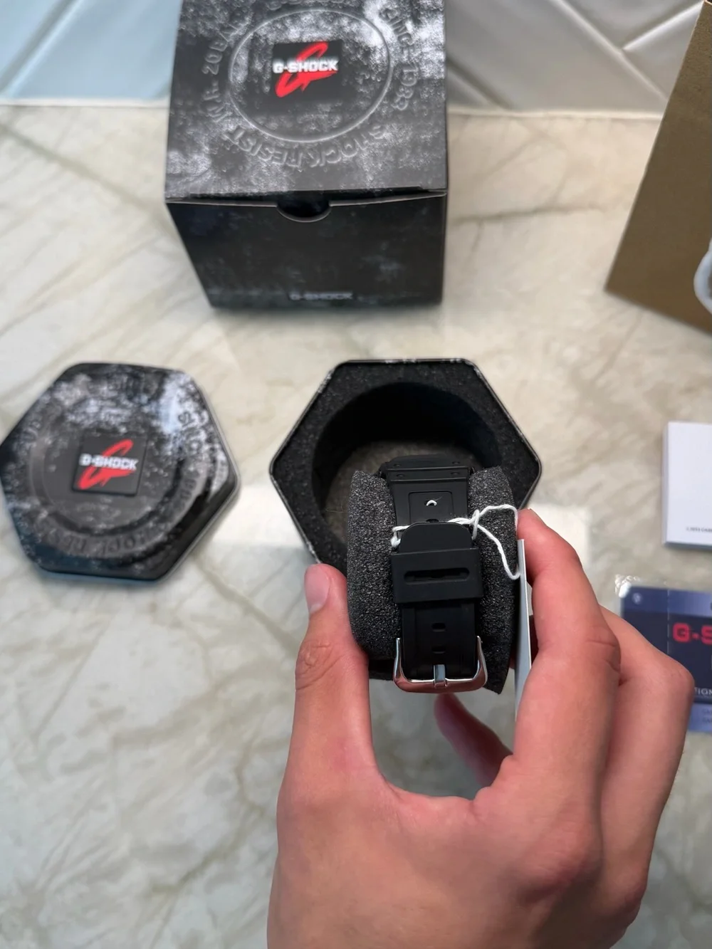 G-Shock Black Watch with Blue Dial – Rugged Everyday Sport Style